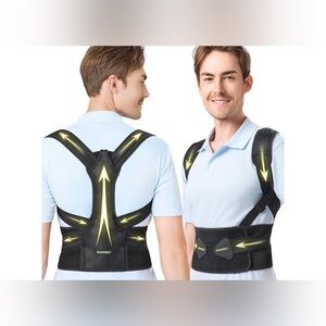 NEW Posture Corrector Adj Upper Back Brace Posture Support Pain Relief S/M